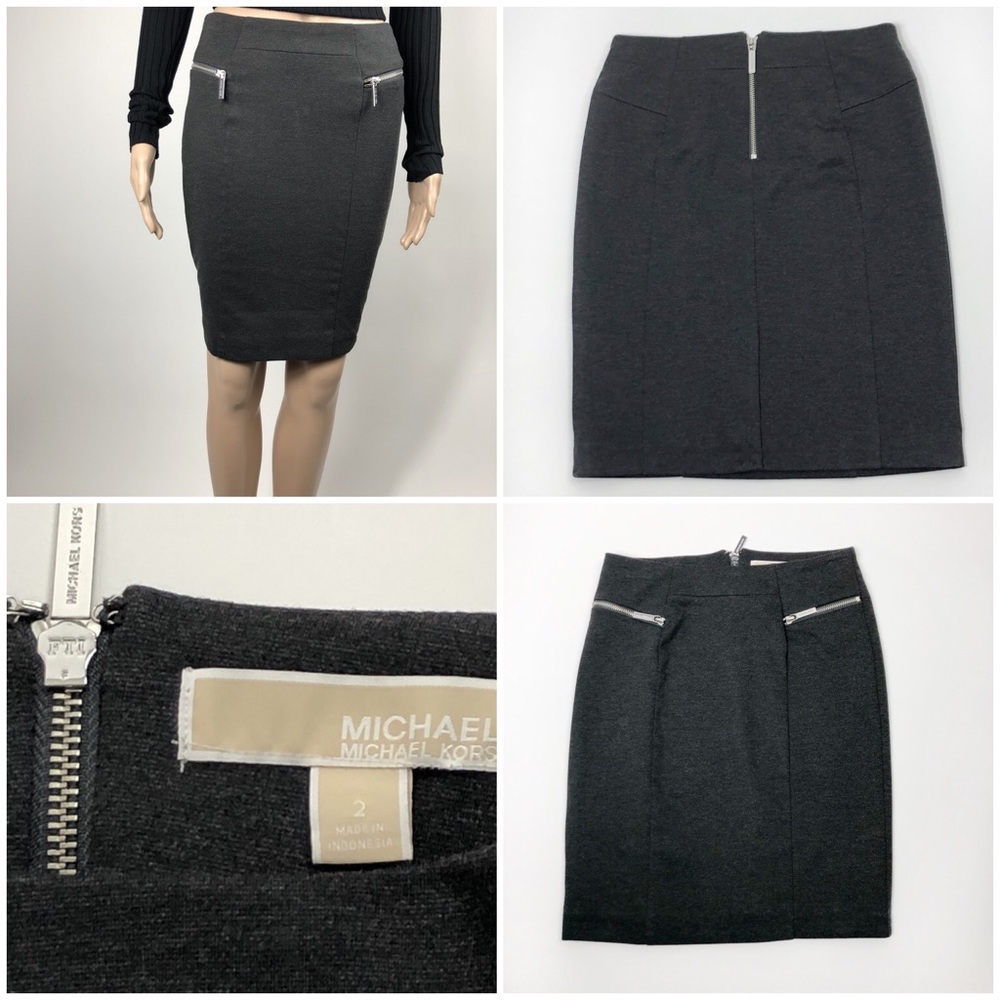 Michael Kors Gray Skirt Size 2